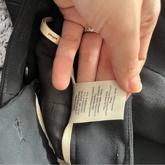 Wilfred Tie-Front Black Dress Pant Women’s Size 2 - Picture 8 of 8